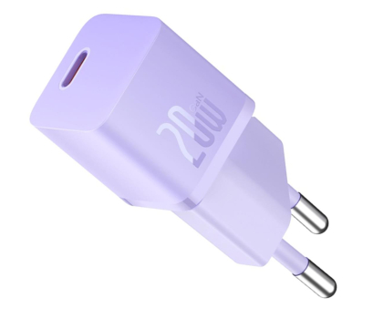 Ładowarka i akumulator BASEUS GaN5 mini 20W EU (purple) CCGN050105
